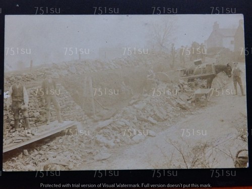 Road widening dry stone - road, widening,