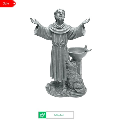 Francis garden statue - st.,