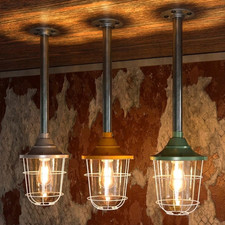 Metal pipe pendant - metal,