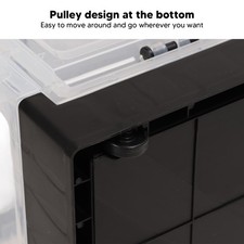 Black Hamster Transparent Tank