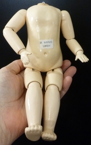 21cm wooden doll - wooden, jointed