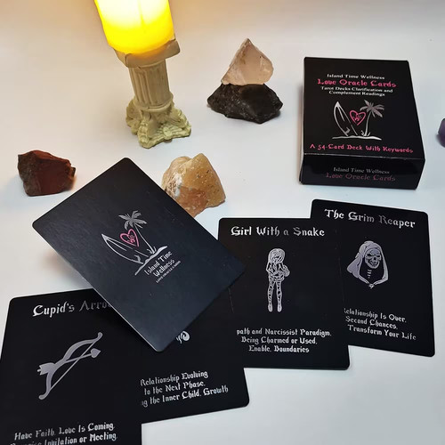 Love oracle cards twin - oracle, flame