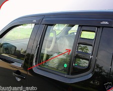 Black Rear Side Window Guard