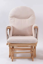 Habebe Recliner Glider Nursing Rocking Chair  - Cream Washable Covers
