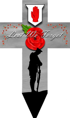 Remembrance day poppy cross - ,