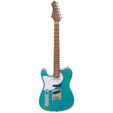 Electric Guitar Left-Handed Aria 615 MK2, Turqoise Blue