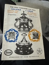 Halifax RLFC v Leeds Yorkshire Cup Final 1979 match programme