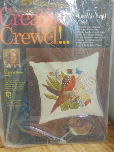 Vtg creative crewel just - creative,