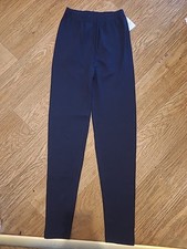 Brand New Ladies Lycra Sensations Size One Size Navy Leggings