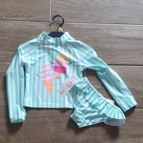 Tesco girls piece swim - girls,