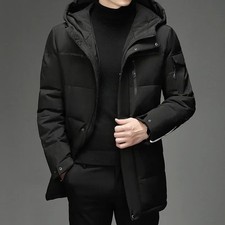 Men’s Long Hooded Down Parka