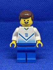 Lego Sports Soccer Football Mini Figure White & Team Shirt Number 11 3402 SOC085