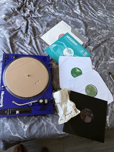 Record player and records - record,