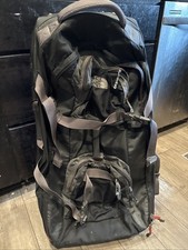 THE NORTH FACE BASE CAMP ROLLING THUNDER Large Rolling Luggage Bag Black/Red 