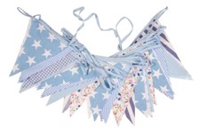 Cotton bunting blue - bunting,