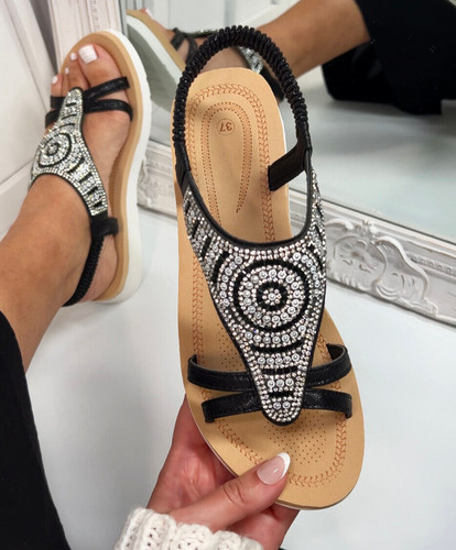 Womens diamante flatform - womens,