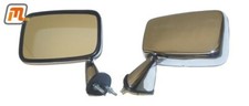 outside mirror left hand chromed (not remote controlled) Ford Cortina MK3