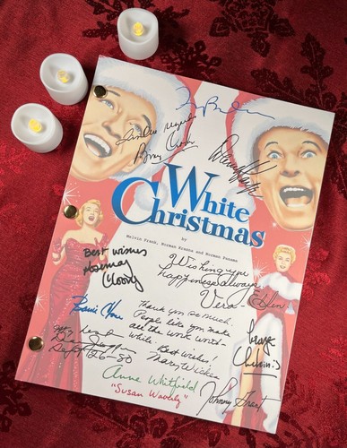 White christmas script - white,
