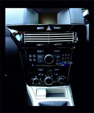 ASTRA H Mk5 fitting Black Gloss vinyl dash surround trim+vents 04–10