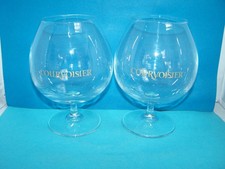 COURVOISIER BRANDY BALLOON glasses x2 - Man Cave pub home bar
