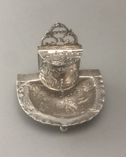 Antique German 800 Grade Silver Miniature Water Font 27g DEZX