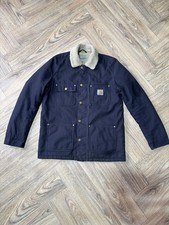 Carhartt WIP Phoenix Jacket Men’s Medium Navy – Fleece-Lined Workwear Coat VGC