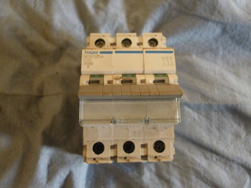Hager mcb amp triple pole - hager, 20
