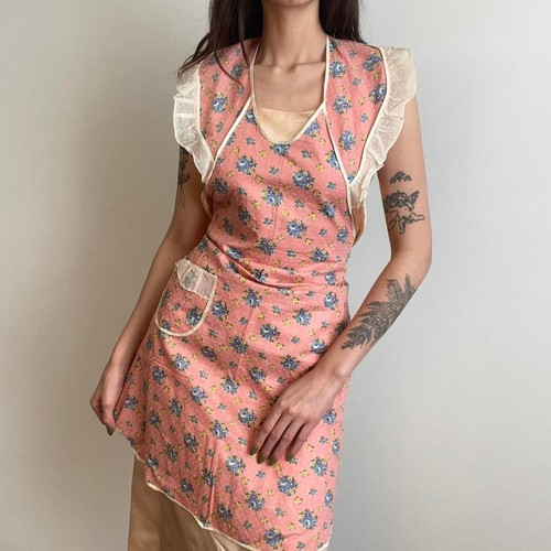 1930s 1940s pink floral - pink,