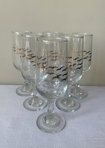 Vtge gold gull detail - , aperitif