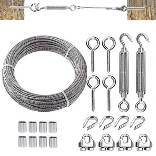 Wire rope kit stainless steel - kit,