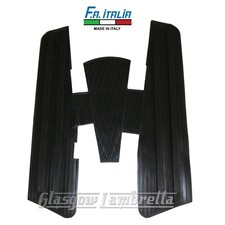 Vespa Rally / Super BLACK RUBBER FLOOR MAT FA Italia Italian manufactured