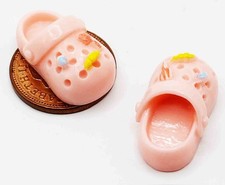 Dolls House Croc Shoes Peach