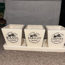 Ceramic Herb Pots Planter for