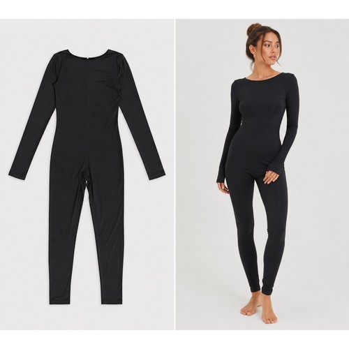 Shein black long - long, front