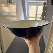  Vintage Large Enamel Bowl  -