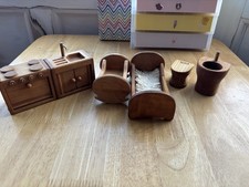Grimms Wooden Toys Dolls House Furniture Very Old And Under Speil Und Holz  Rare