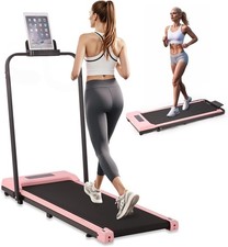 Underdesk 1-12Km/h Treadmill Walking Running Smart Machine For Home&Office Pink