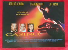 Original mini Quad poster for  1995 Robert De Niro/Sharon Stone movie - Casino