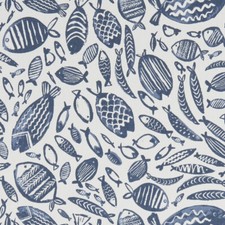 CLARKE and CLARKE (STUDIO G) 100%COTTON CURTAIN/CRAFT FABRIC TRAWLER NAVY P/M