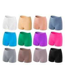 Boxer Shorts Women Plain Underwear High Waist Stretch Ladies Gym Pants Pack of 3