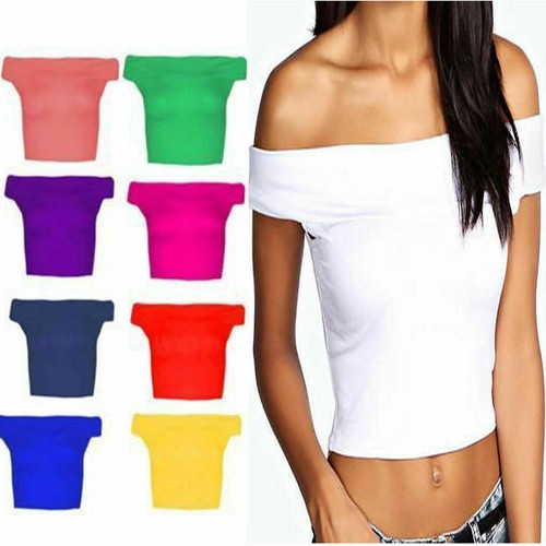Womens ladies off shoulder - off,