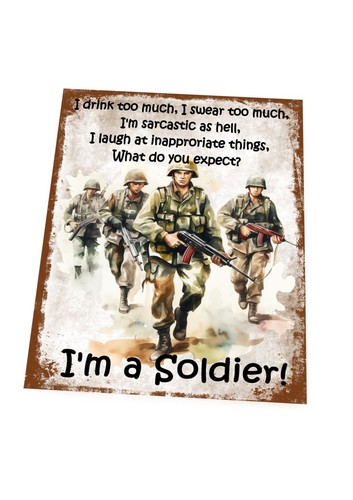 Army soldier sign - army, military