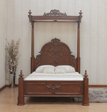 Half Tester Canopy Bed | Solid