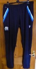 Scotland Rugby Mens Tracksuit Bottoms/Track/Training Pants Navy Blue Macron New