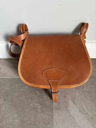 Leather cartridge bag real - leather,