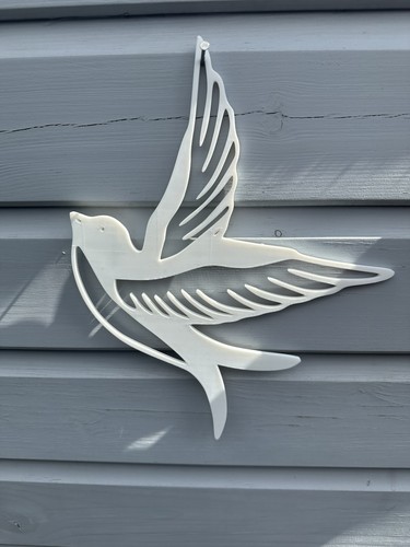 Garden wall fence - art, birds