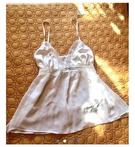 Nwts white sheer lace babydoll - white,