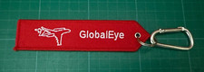 Global Eye Keyring embroidered double sided