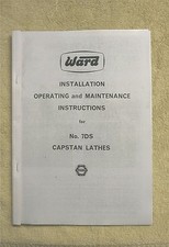 Ward 7DS Capstan Lathe Instruction Manual