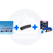 Caravan Service Pitch Bundle (6m x 28.5mm waste, Mains Water Adapter, Waste Kit)